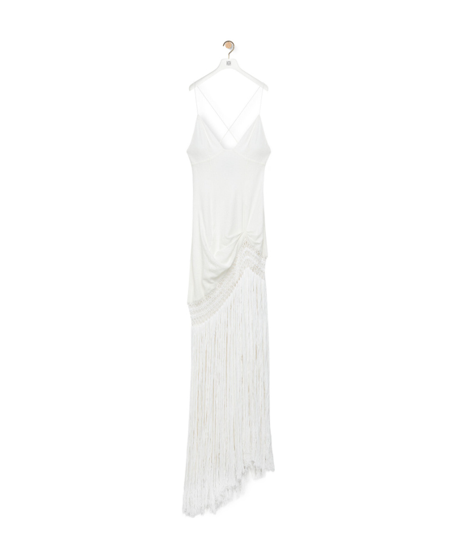 Loewe Fringe Dress In Cotton