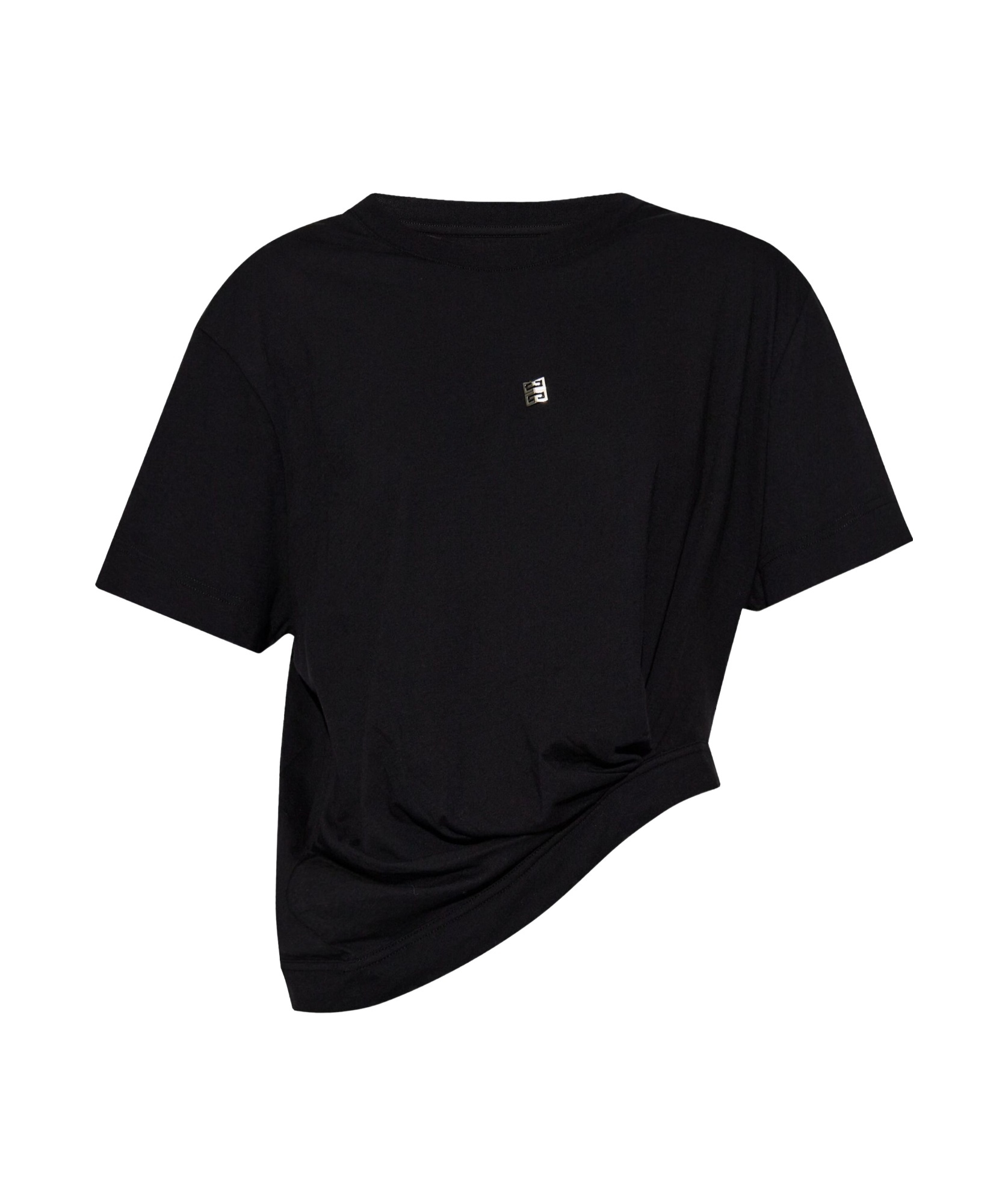 Givenchy Top With Logo-shaped Appliqué In Black