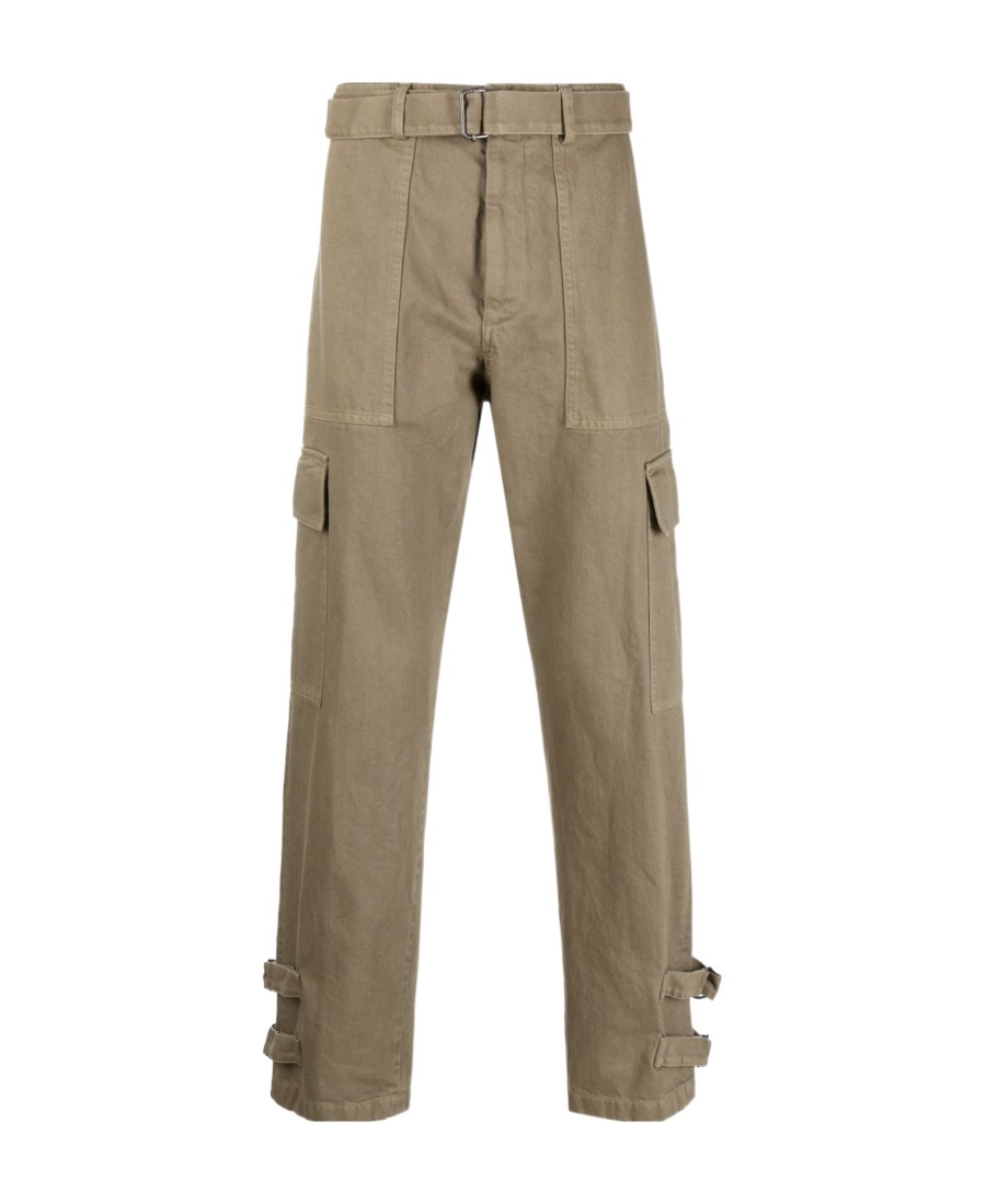 Dries Van Noten Belt Ring Casual Pants In Brown