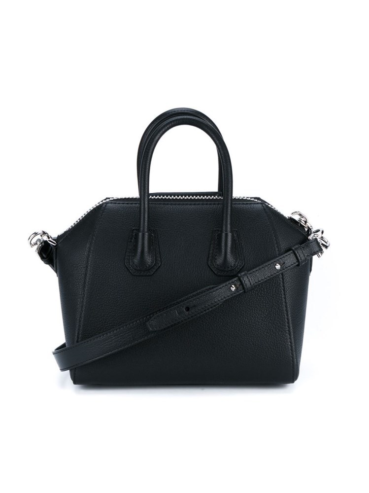 Givenchy Womens Black Antigona Mini Leather Tote Bag In Black