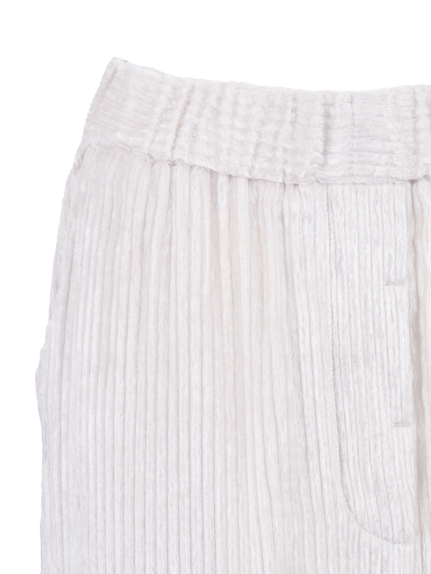 Peserico Relaxed Fit Trousers With Textured Ribbing In White