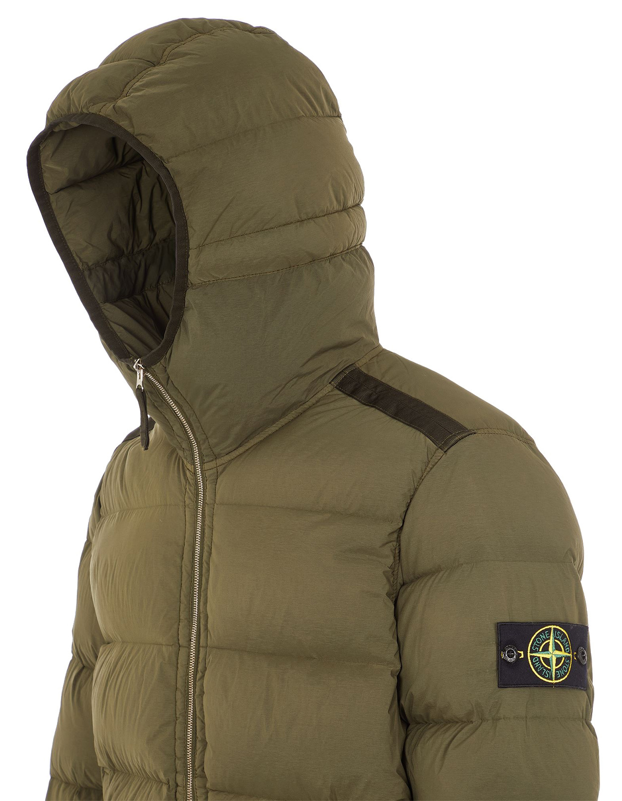 STONE ISLAND COMPASS-PATCH PADDED DOWN JACKET 