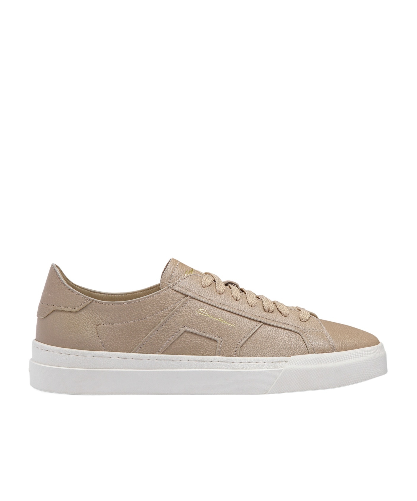 Santoni Slip-on Sneakers With Contrasting Rubber Sole In Animal Print