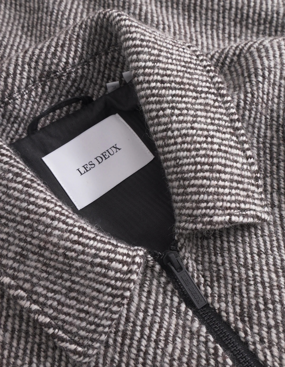 Les Deux Marseille Twill Wool Jacket In Neutral