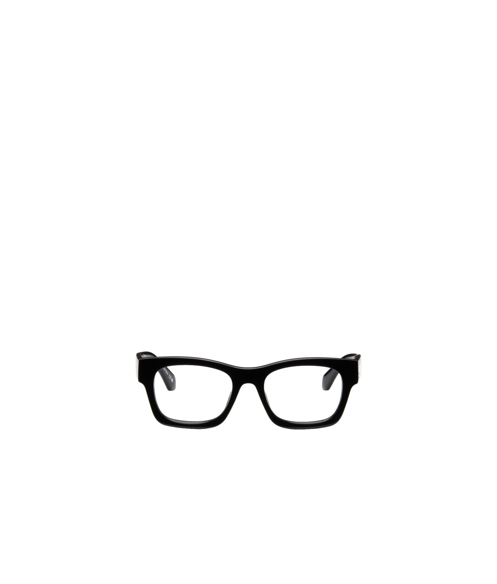 Off-white Full Frame Plain Mirror In Black