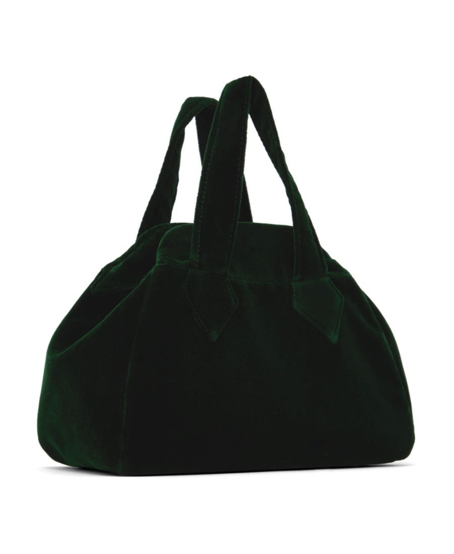 Vivienne Westwood Woman Black Velvet Medium Archive Handbag