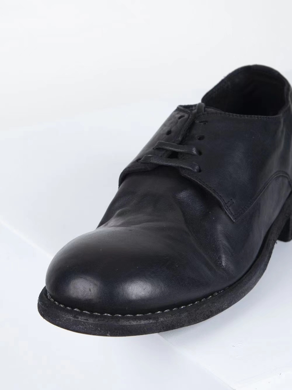 Guidi Tie Up Business Dress Shoes In Black
