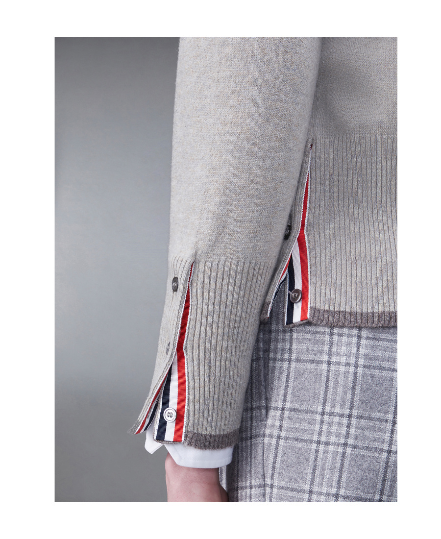 Thom Browne Beige Cashmere Clothing Sweaters In Multi