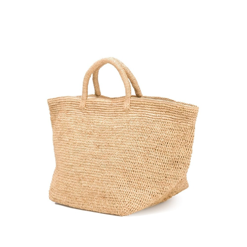 Ibeliv Vanilla Woven Tote In Nude