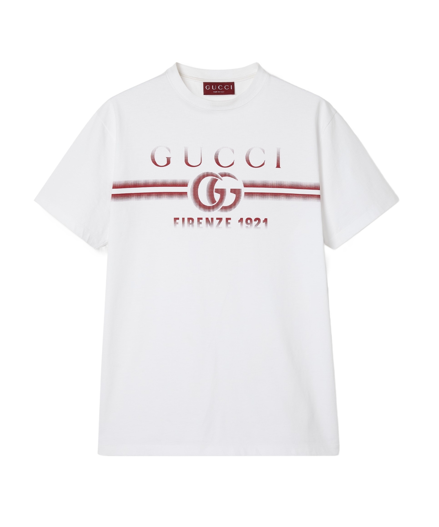 GUCCI COTTON JERSEY T-SHIRT WITH GUCCI PRINT