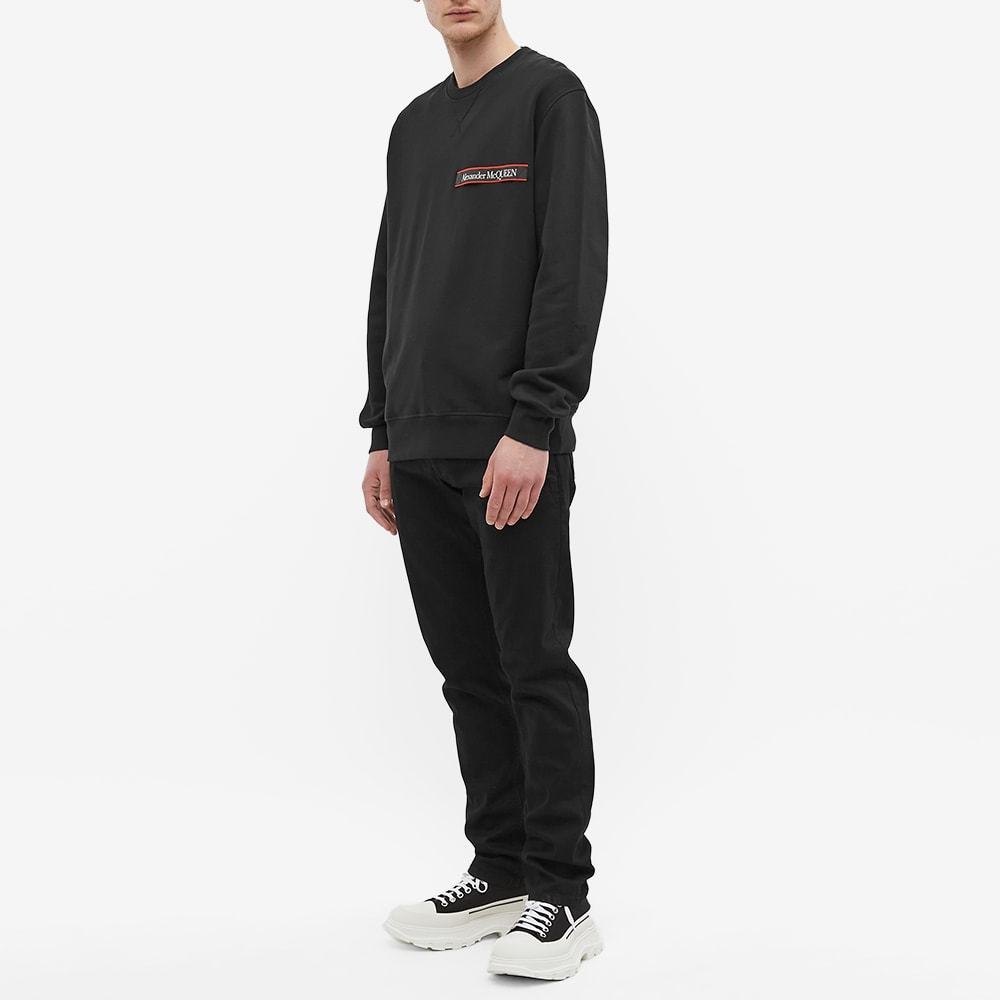 Alexander Mcqueen Logo-patch Sweatshirt In Black