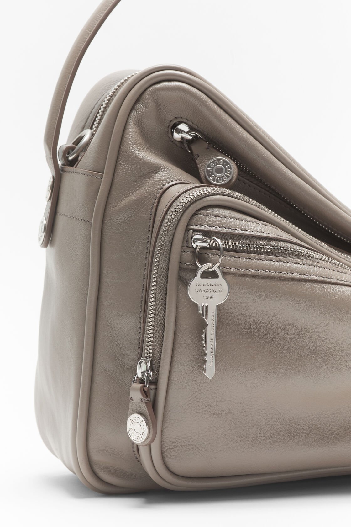 Acne Studios Camero Camera Shoulder Bag In Gray
