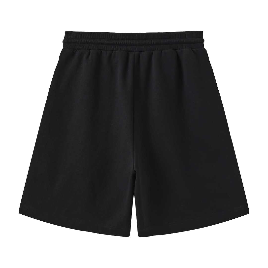 Marissa Chiara Drawstring Elastic Waist Shorts In Black