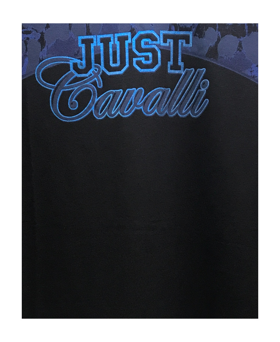 JUST CAVALLI LOGO T-SHIRT WITH ROUND NECK