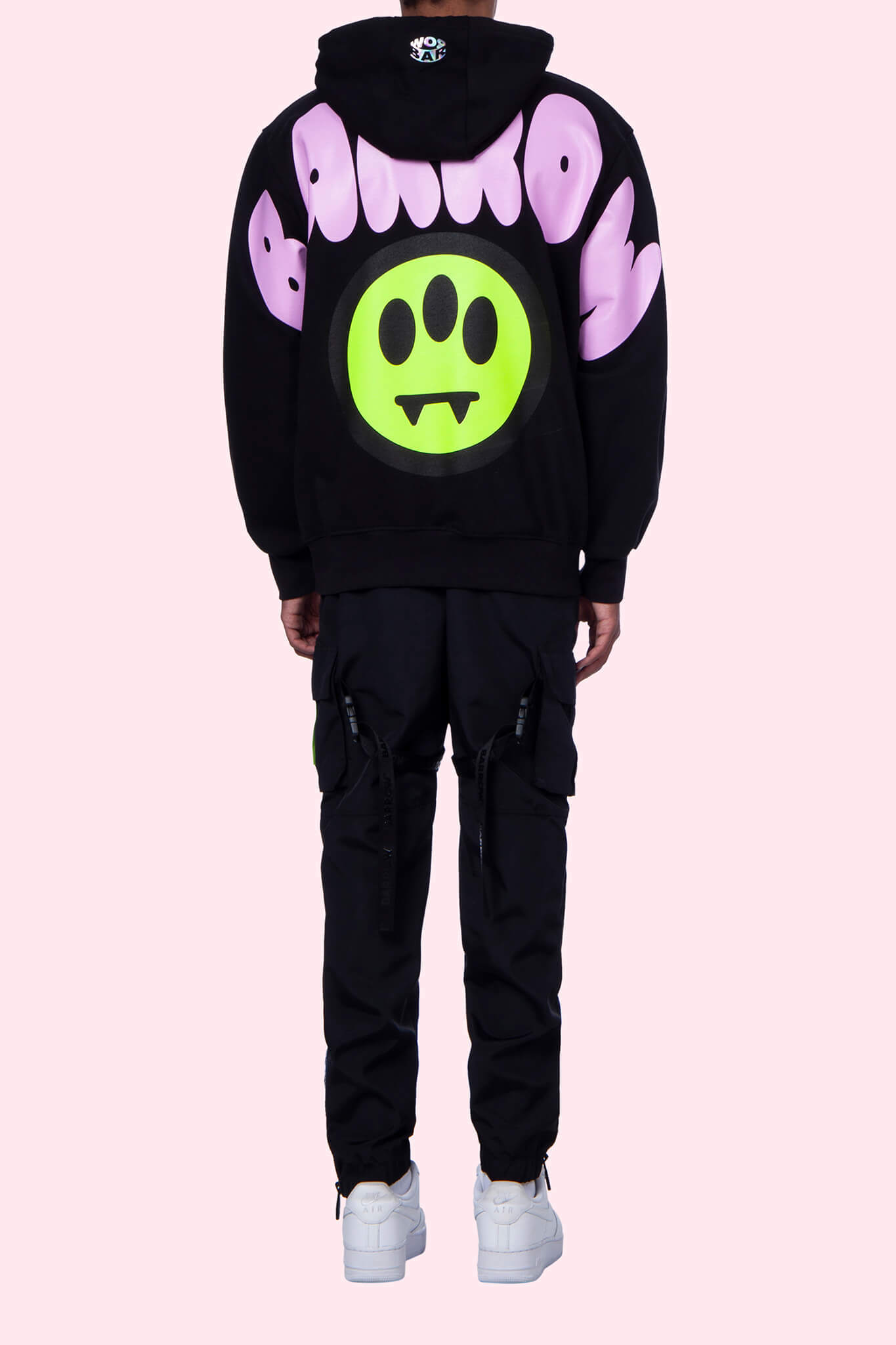Barrow Logo-print Drawstring Hoodie In Black