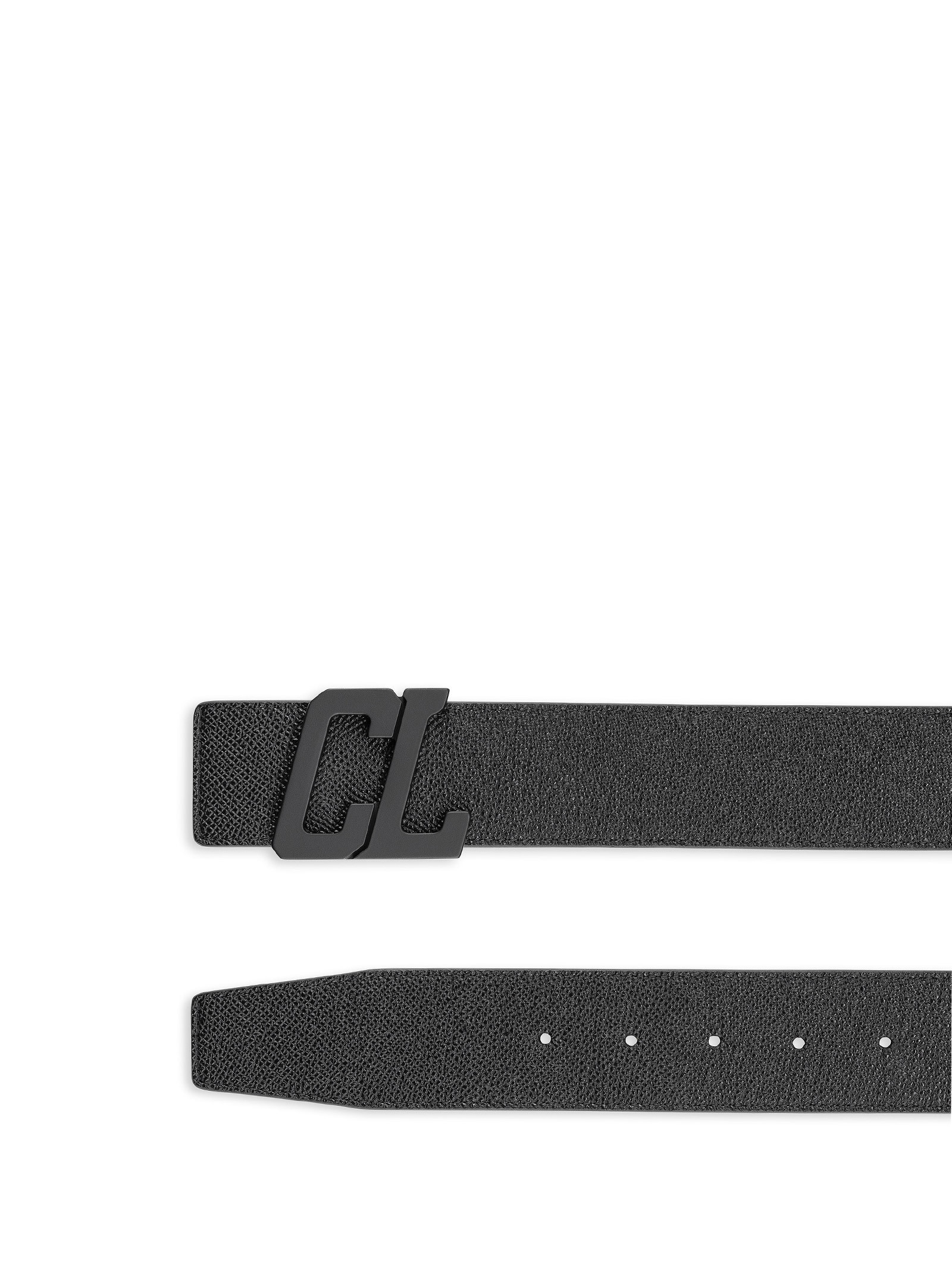 Christian Louboutin Logo Belt In Black
