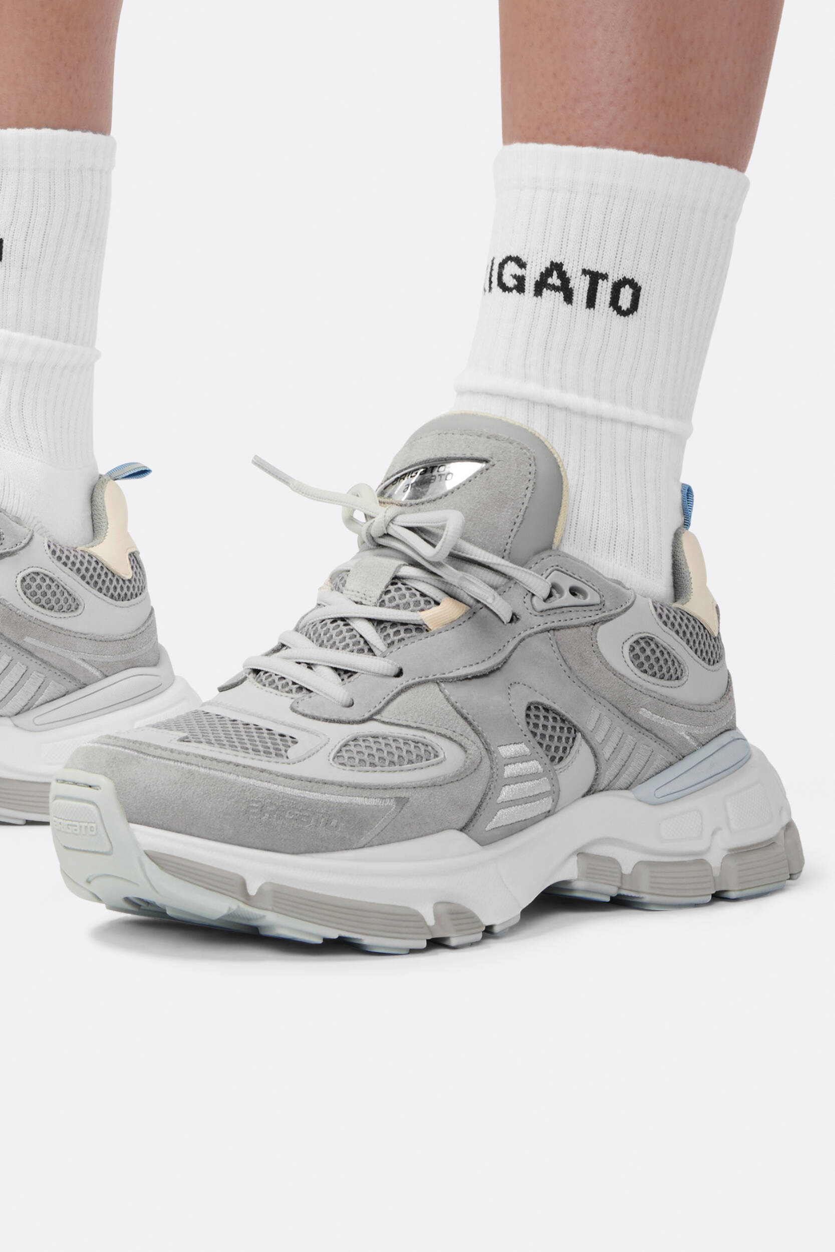 Axel Arigato Sphere Runner Lace-up Sneakers In Gray