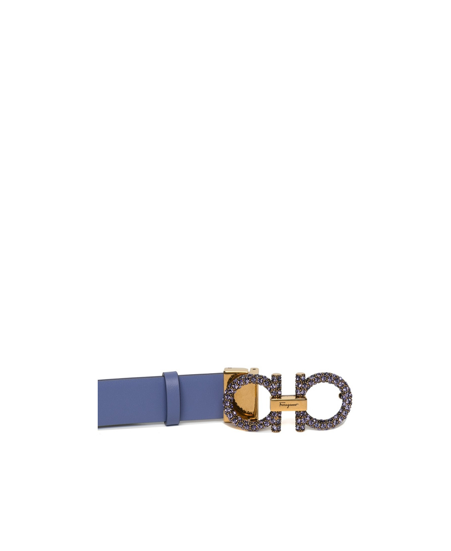 Ferragamo Gancini-buckle Leather Belt In Multicolor