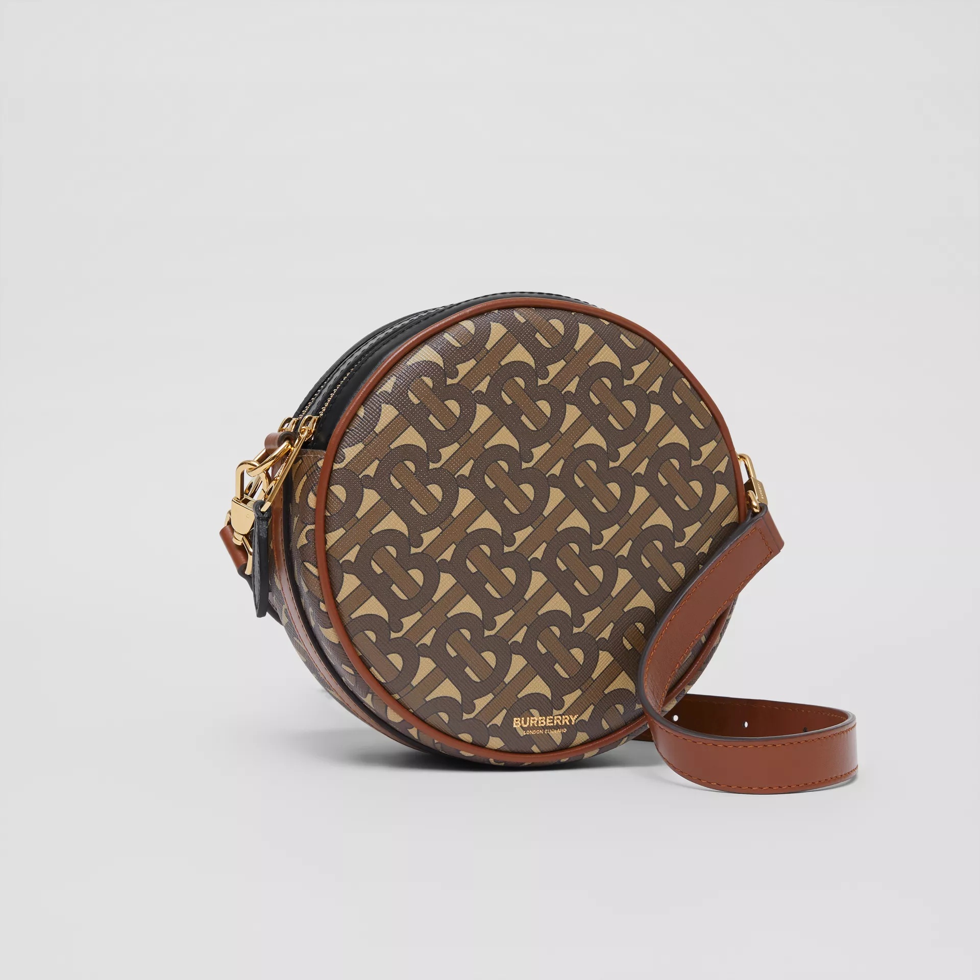 Burberry Monogram-print Louise Bag In Brown