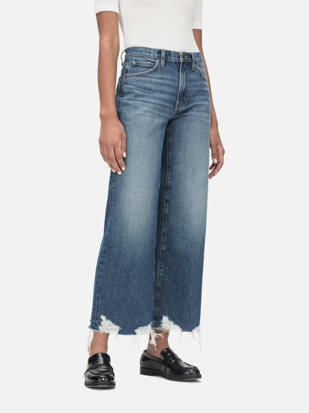 Frame High Waist Jeans In Blue