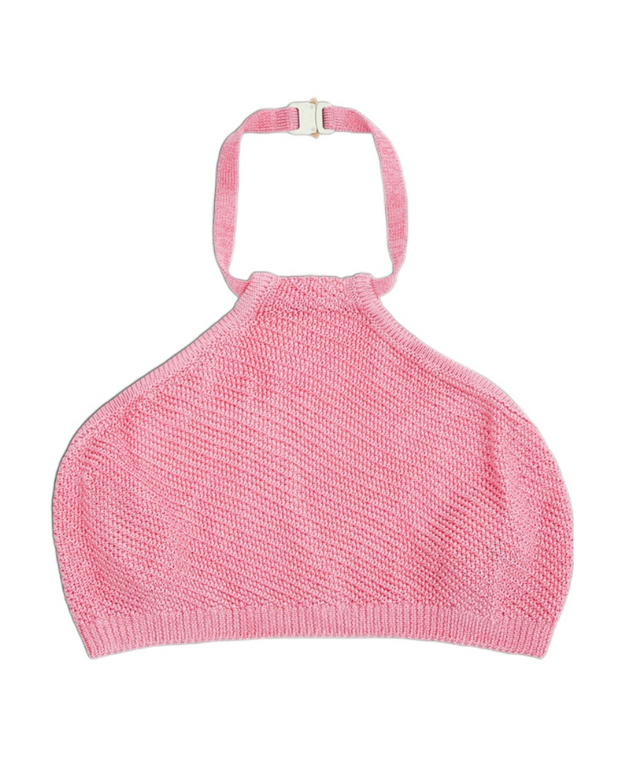Alyx Knitted Buckle Vest In Pink