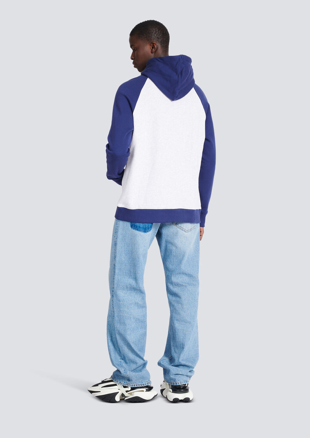 BALMAIN BALMAIN RETRO '70S HOODED SWEATSHIRT