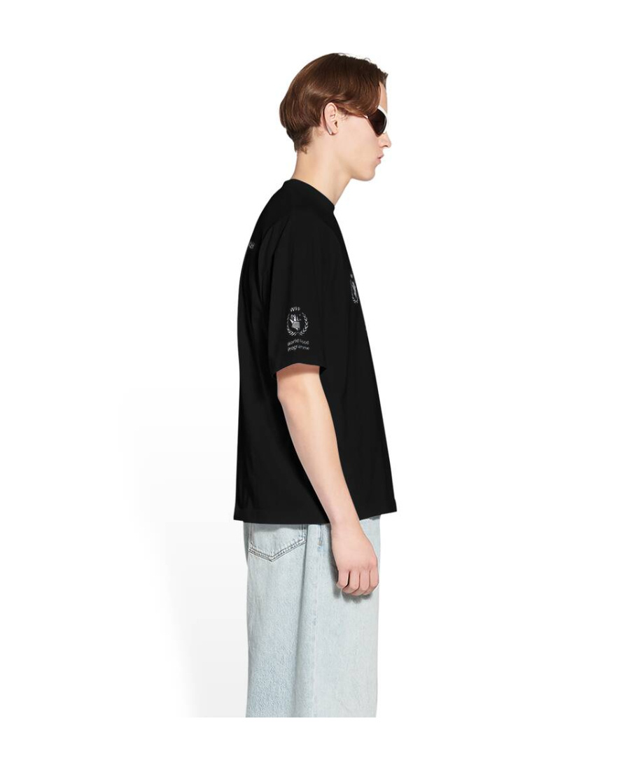 Balenciaga Men's Wfp T-shirt Medium Fit   In Black