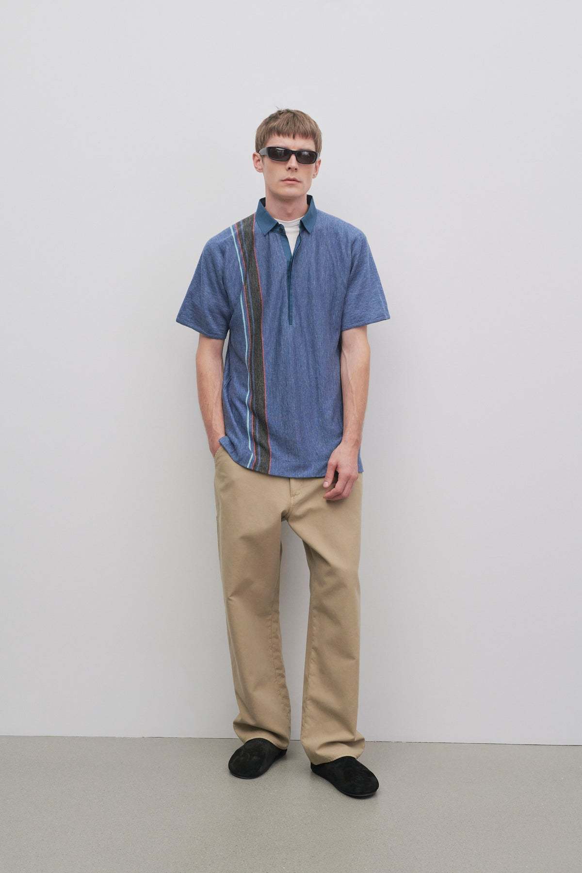 The Row Marlon Cotton Pants In Multicolor