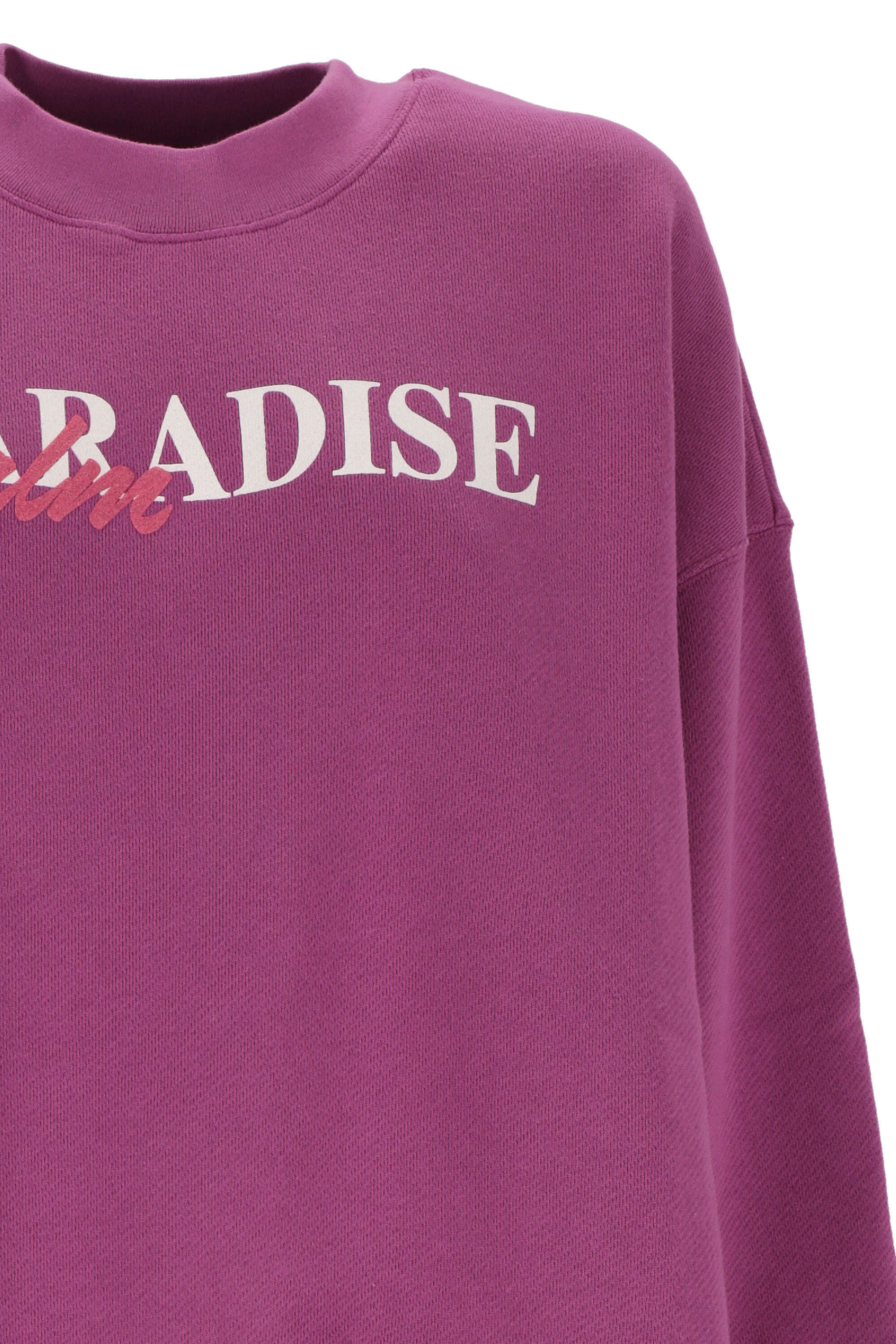 Palm Angels Slogan-print Sweatshirt In Pink