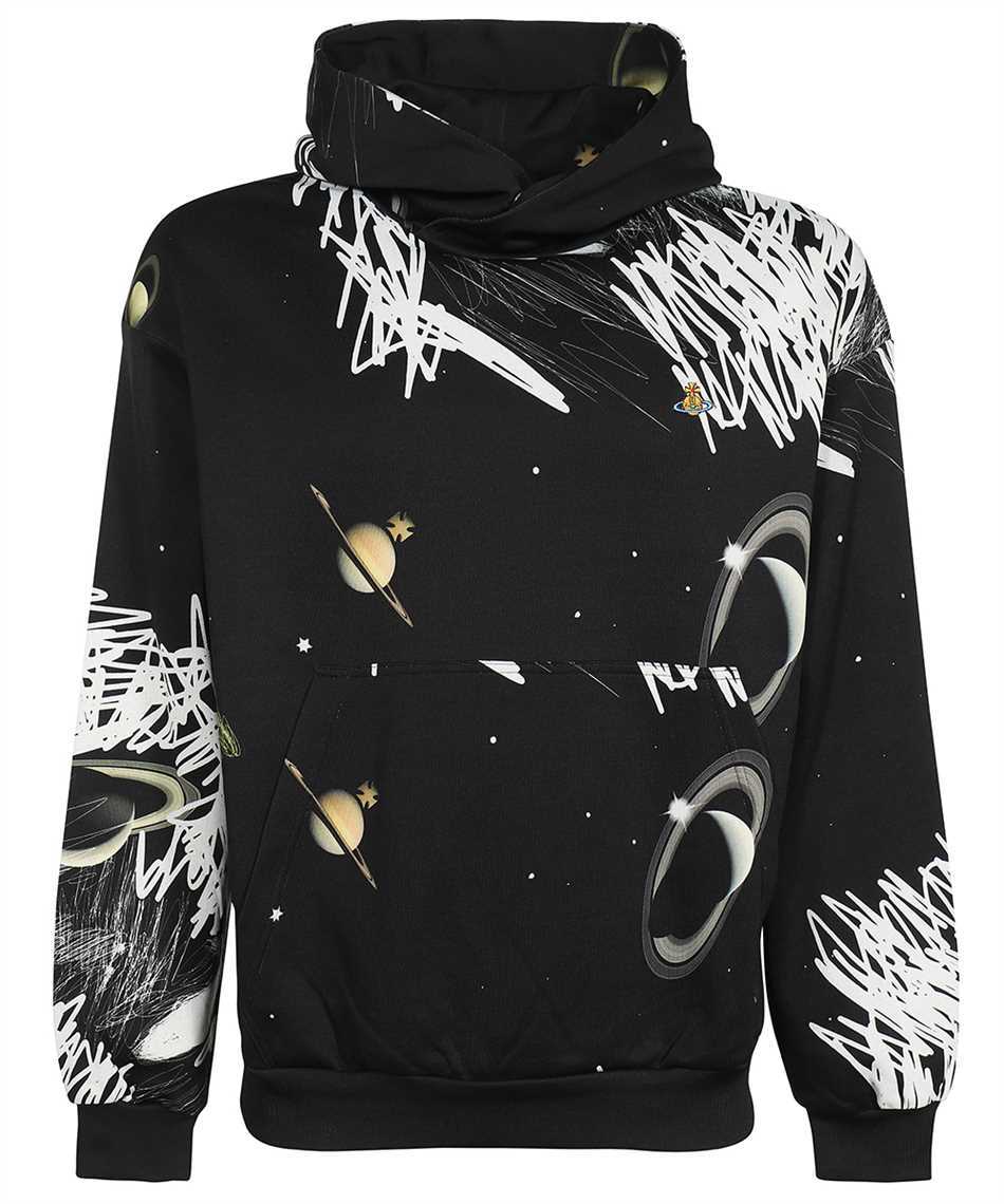 Vivienne Westwood Planets-print Pullover Sweatshirt In Black