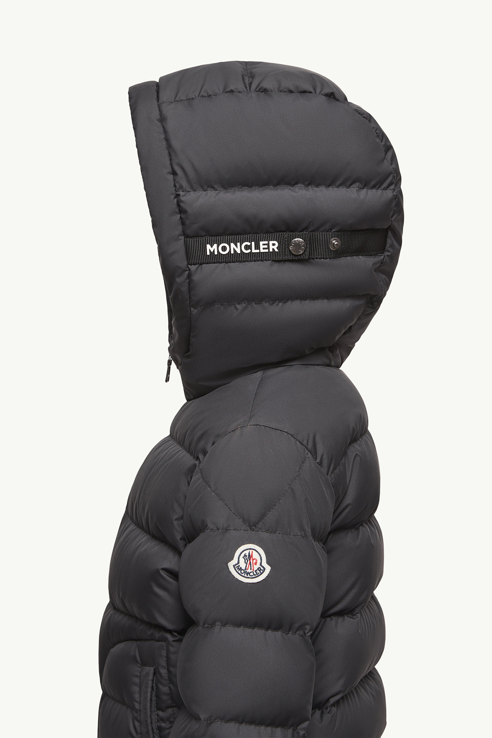 Moncler Grecois Hooded Quilted Jacket In Black