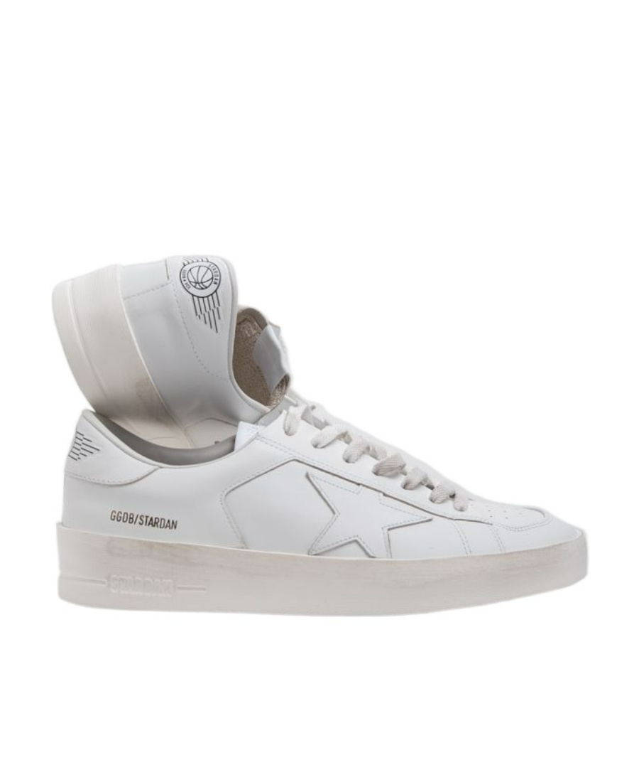 Golden Goose Deluxe Brand Men White Leather Stardan Sneakers In Multi