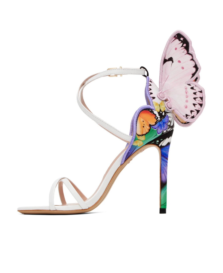 Sophia Webster Butterfly Pattern High-heeled Sandals In Multicolor