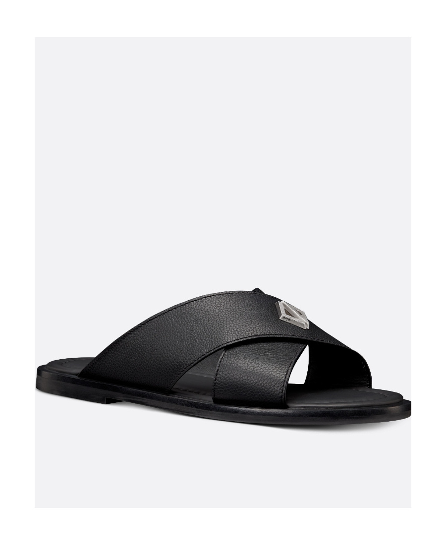 Dior Logo Sandals In Black