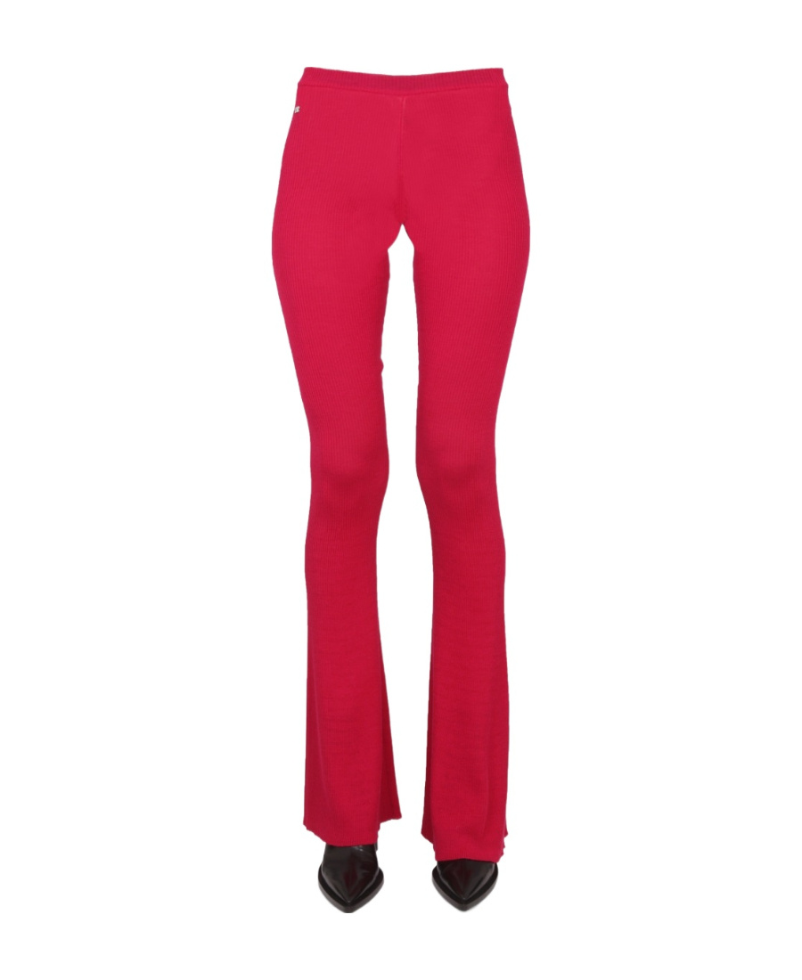 DSQUARED2 DSQUARED2 RIBBED-KNIT FLARED TROUSERS