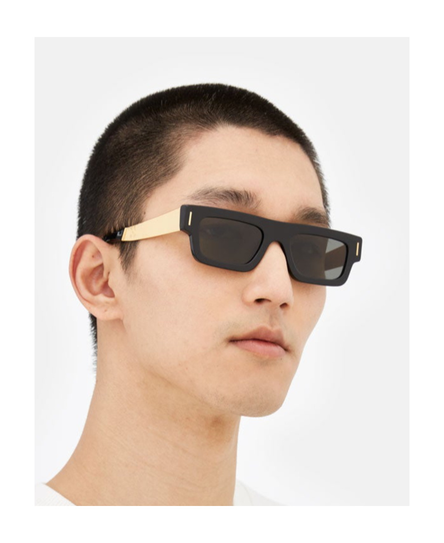 Retrosuperfuture Francis Slim Square-frame Sunglasses In Black