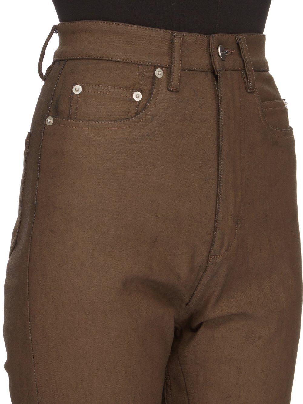 Rick Owens Bolan Bootcut Jeans In Green