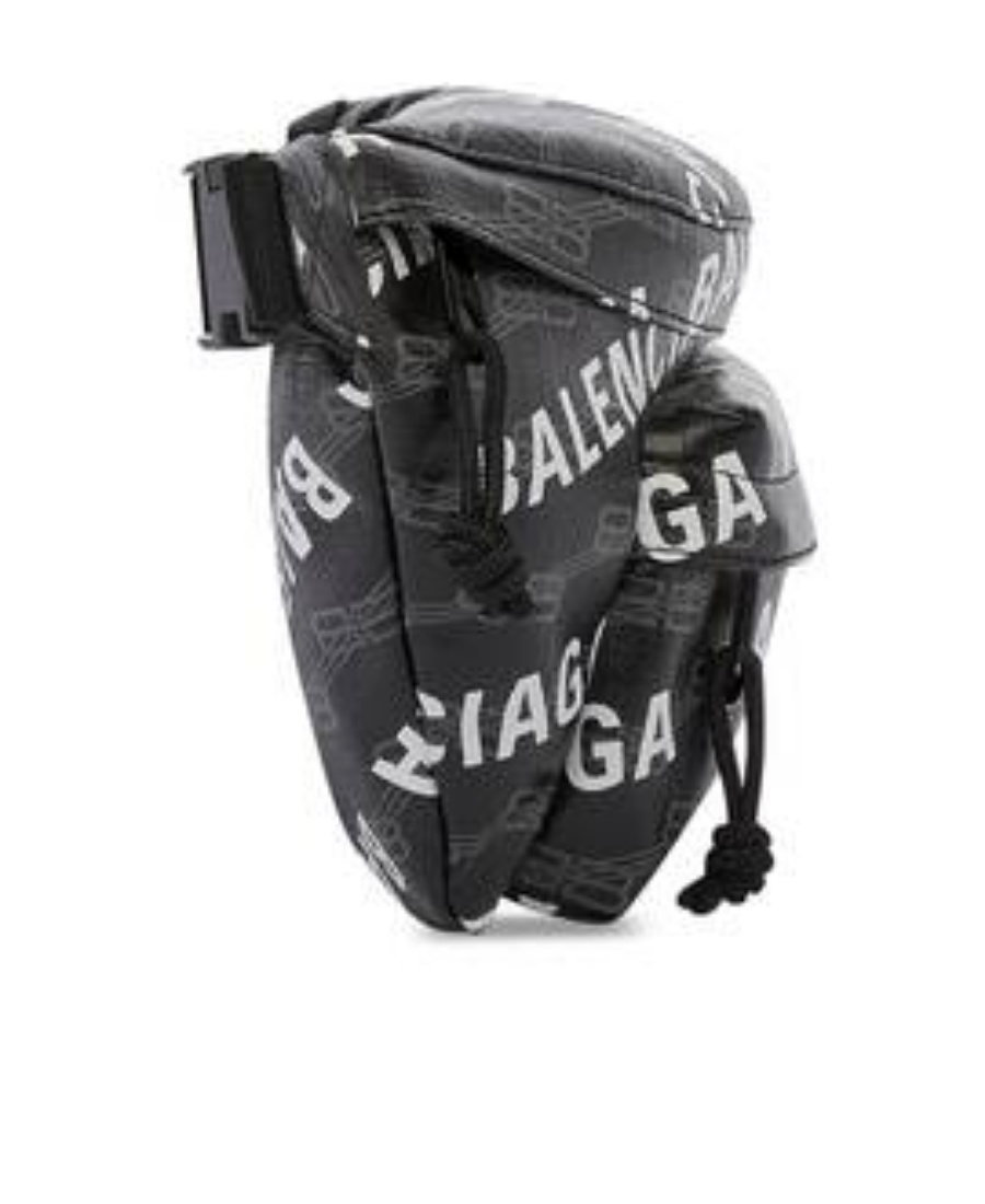 Balenciaga Logo-print Belt Bag In Black