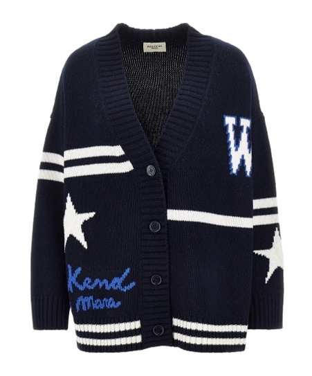 Weekend Max Mara Long-sleeve Cardigan In Blue