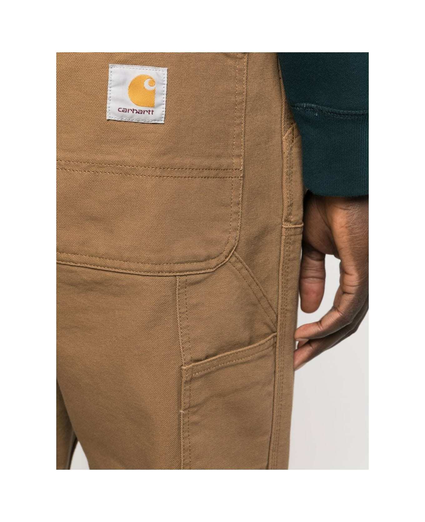 Carhartt Belt-loop Casual Pants In Brown