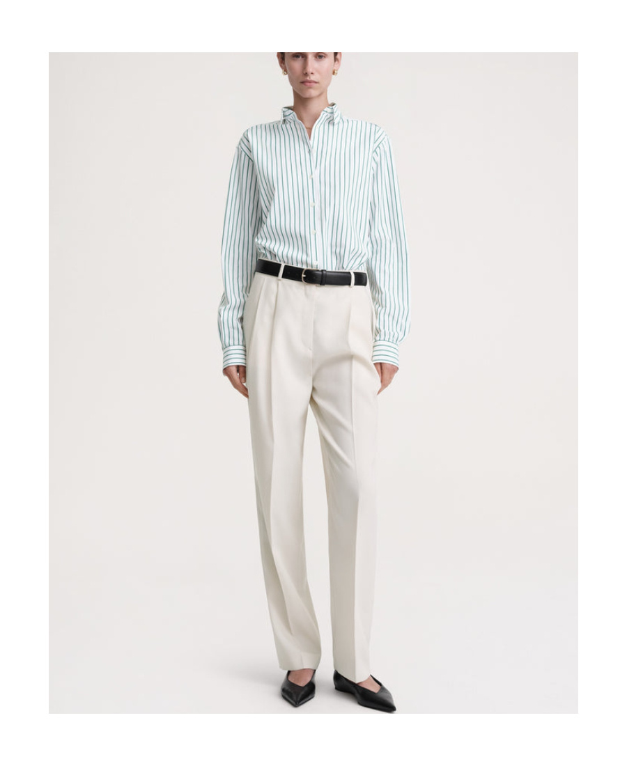TOTÊME TOTÊME STRIPE DETAILED BUTTONED SHIRT