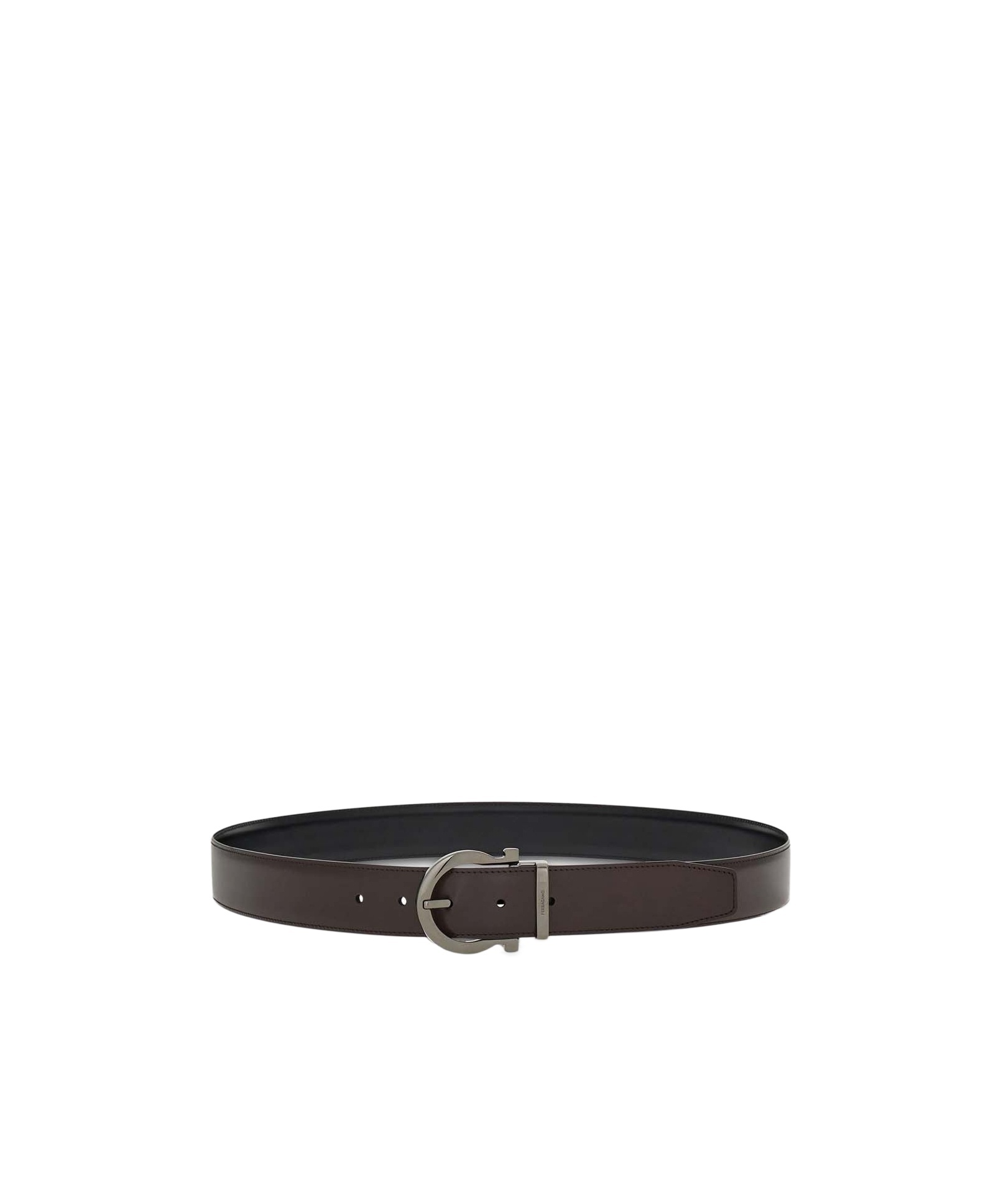 Ferragamo Double-sided Belt In Brown