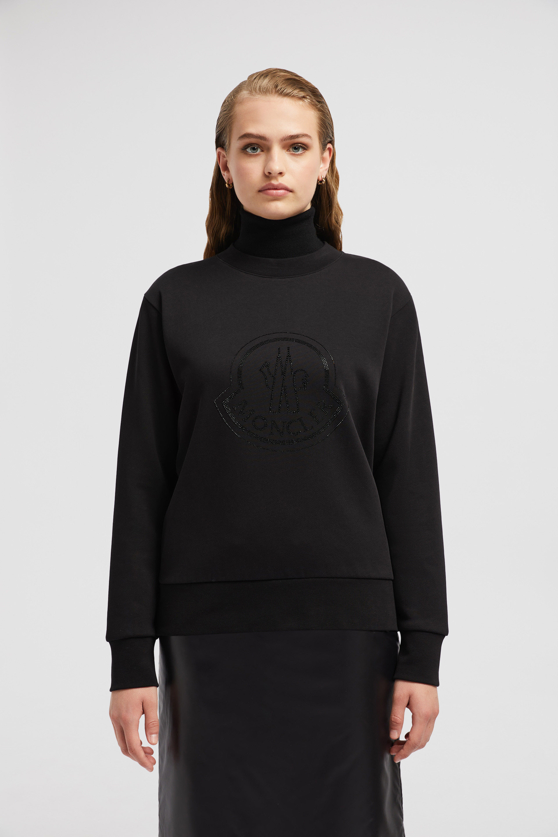 Shop Moncler Sweat Shirt In Black