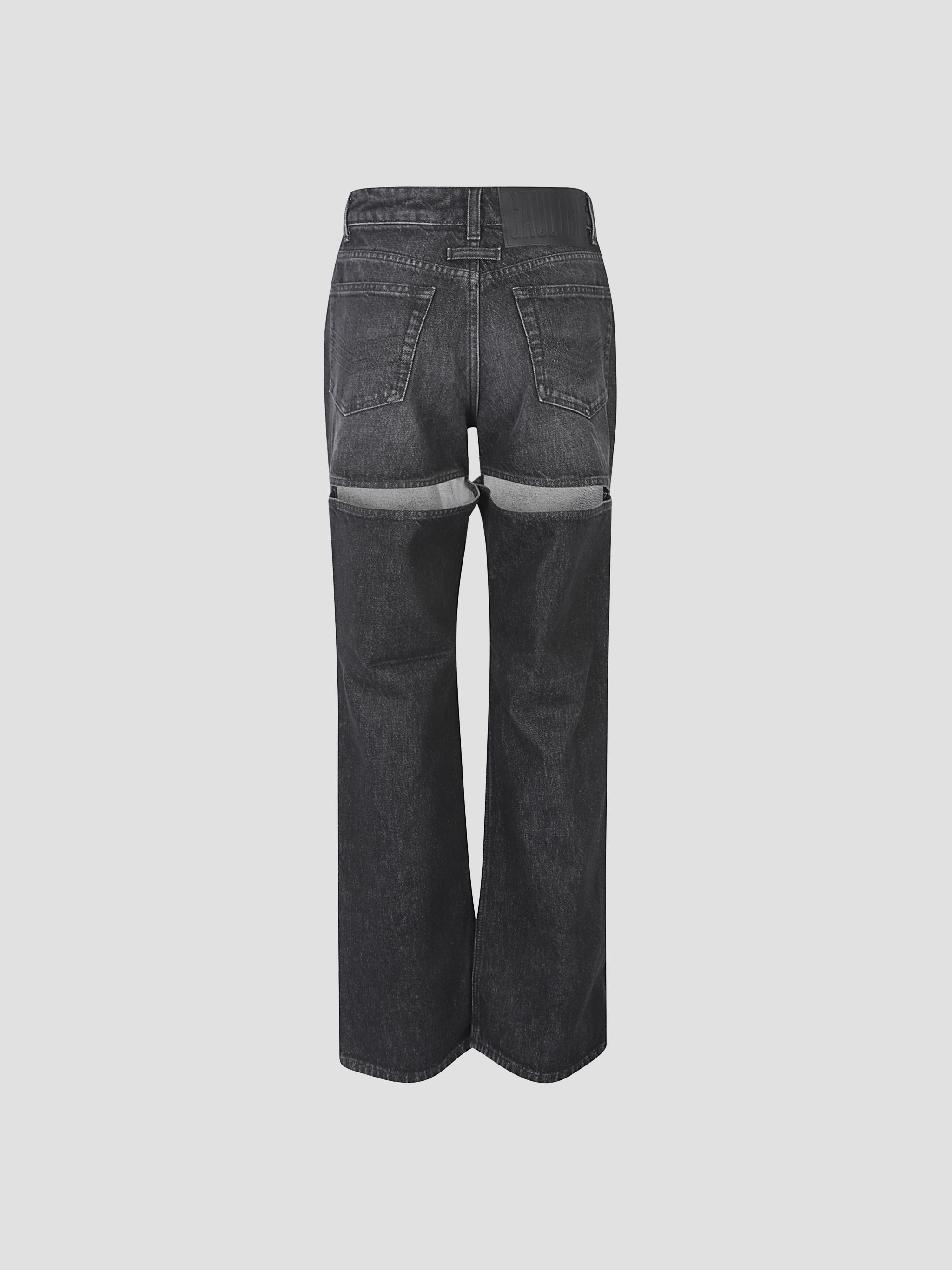 Jean Paul Gaultier The Cut-out Jeans In Blue