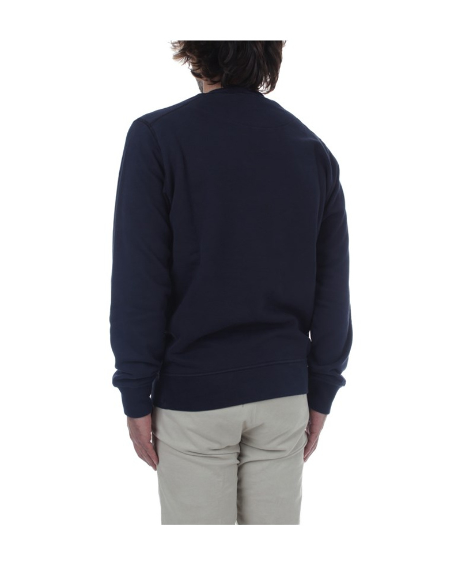 Stone Island Industrial One Cotton Sweatshirt In Blue