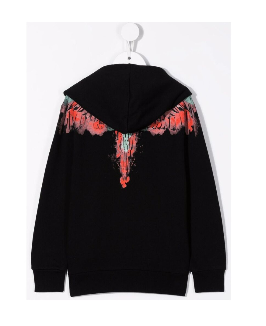 Marcelo Burlon County Of Milan Wings-print Hoodie In Black