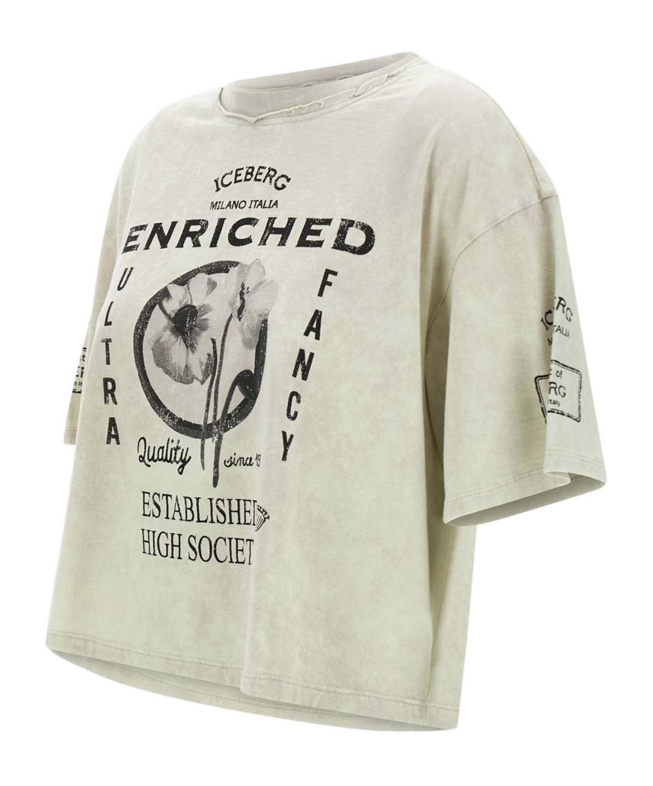 Iceberg Short-sleeved T-shirt In White
