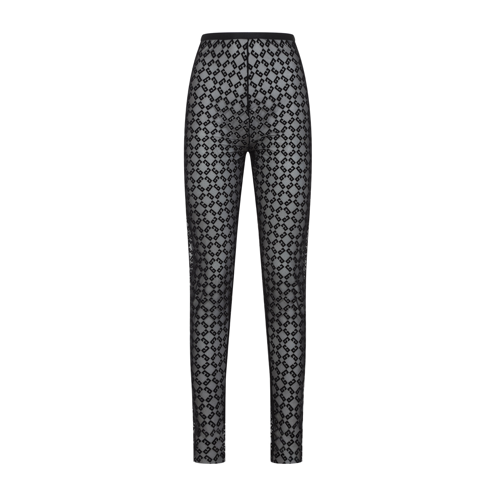Givenchy Fitted Leggings With Distinctive Pattern And High Waistband In Black