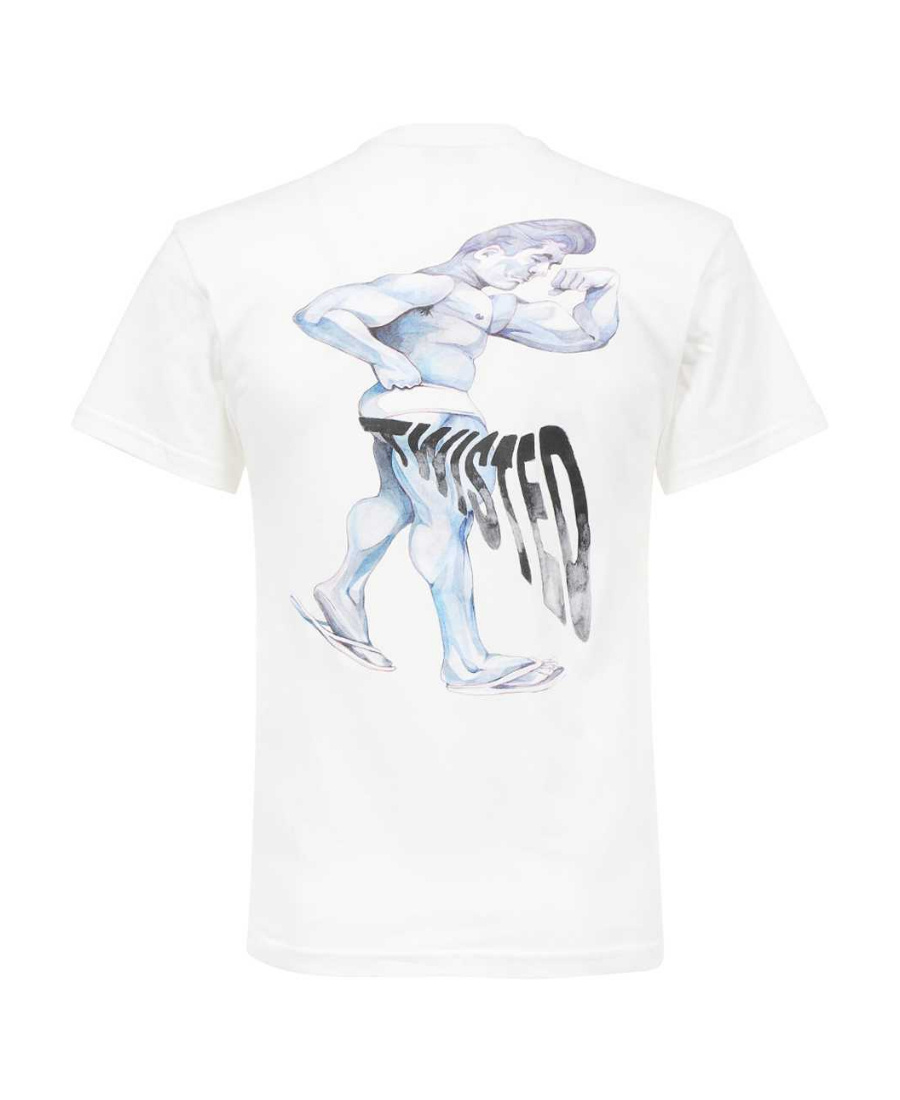 Jw Anderson Graphic-print Short-sleeved T-shirt In White