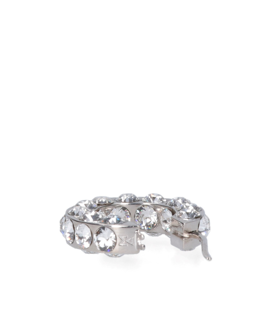 Amina Muaddi Crystal Decorated Ring Earrings In Gray